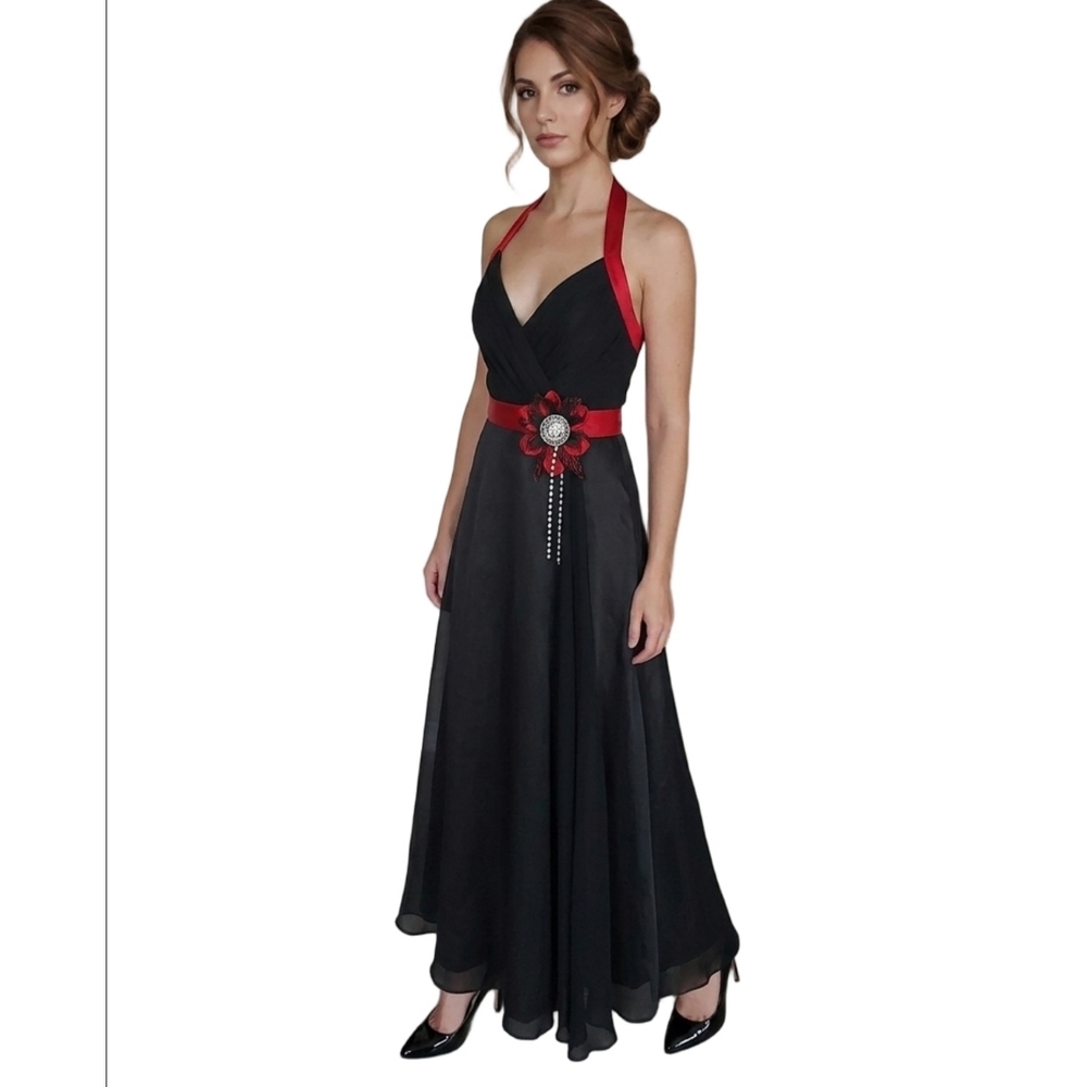 ALFRED ANGELO‎ BRIDAL DRESS BLACK & RED SIZE 10